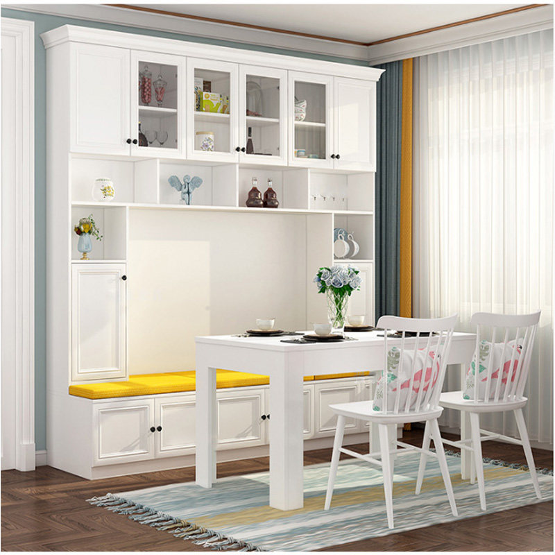 Modern minimalist cassette-style dining cabinet wine cabinet integrated by wall multifunctional home dining room Dining Room Customised to the top