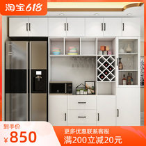 Dining Side Cabinet Modern Minima Living-room Multifunction Lockers Small Family Type Recessed Fridge Cabinet Wine Cabinet Close By Wall Custom