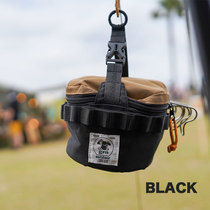 Japanese camping grn-outdoor cup pack with small cocktails zipper tableware bag