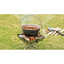 Japan UNIFLAME OUTDOOR CAMPING PORTABLE STAINLESS STEEL FIREWOOD PAN COOKING PAN BONY FRYING PAN STOVE SPOT