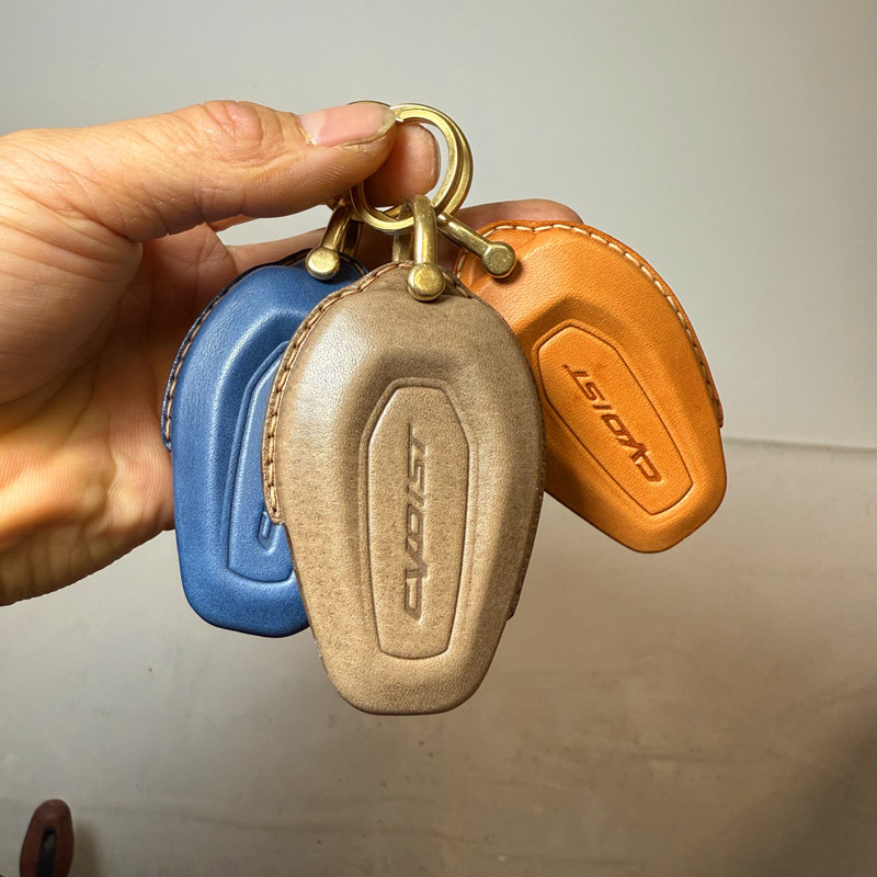 Suitable for Harley-Davidson Cvost Remote Control Key Case, Handmade Cowhide Harley Cvo Key Cover