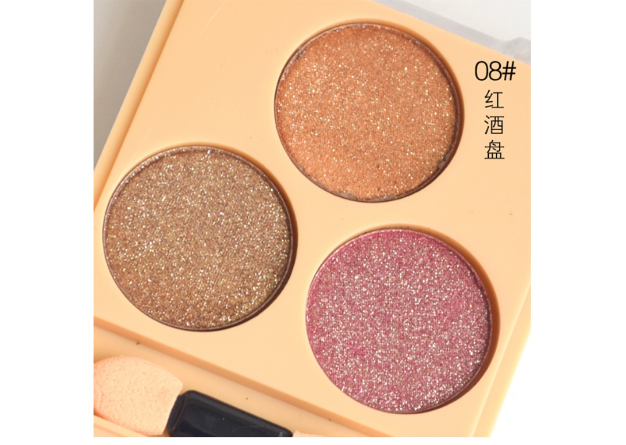 Phấn mắt Pearlescent màu đất mờ mắt phấn mắt màu nude trang điểm lười biếng không thấm nước không nở hoa cô gái mới bắt đầu Hàn Quốc bảng mắt 3ce 4 màu