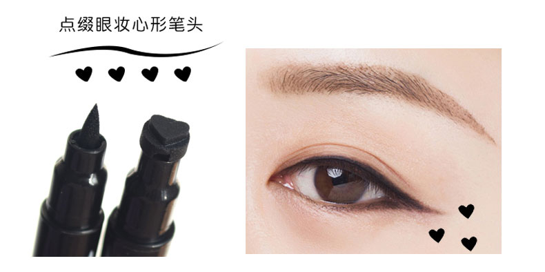 Đôi- đứng đầu con dấu bút kẻ mắt mắt góc sao bút mô hình không thấm nước tình yêu đôi- đứng đầu in chống mồ hôi không- đánh dấu bền chì kẻ mắt karadium