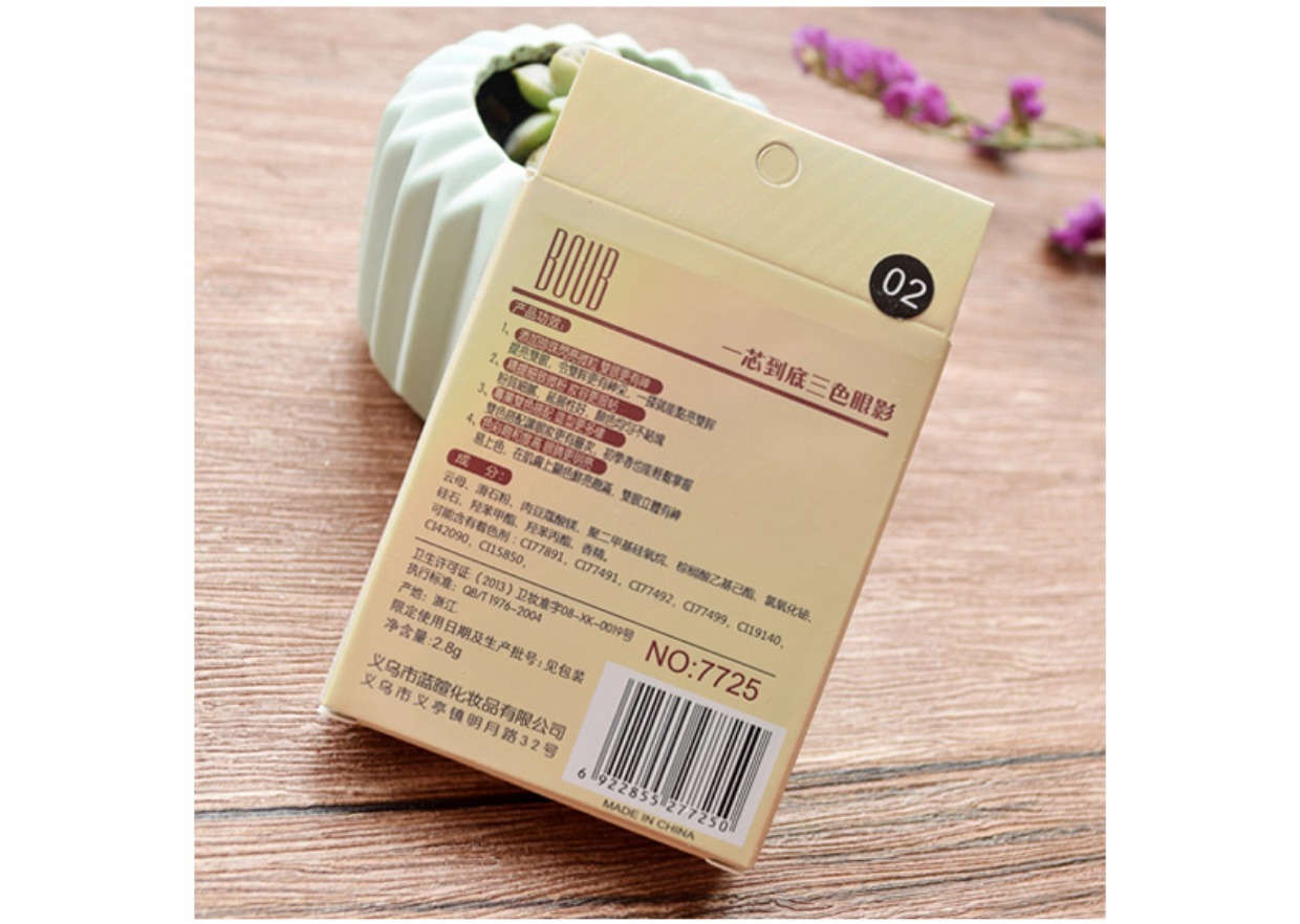 Phấn mắt Pearlescent màu đất mờ mắt phấn mắt màu nude trang điểm lười biếng không thấm nước không nở hoa cô gái mới bắt đầu Hàn Quốc bảng mắt 3ce 4 màu