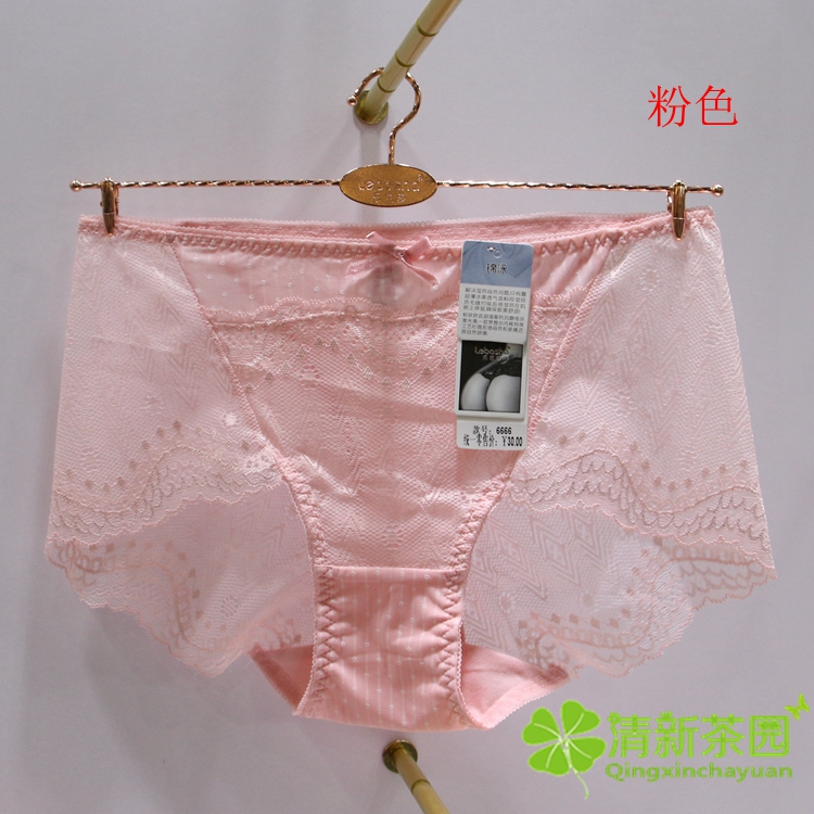 Đầy đủ 4 vận chuyển Le Basha đích thực 2017 mới trung eo Jin Yong thoải mái ren liền mạch ladies đồ lót 6666 quần lót cho người béo
