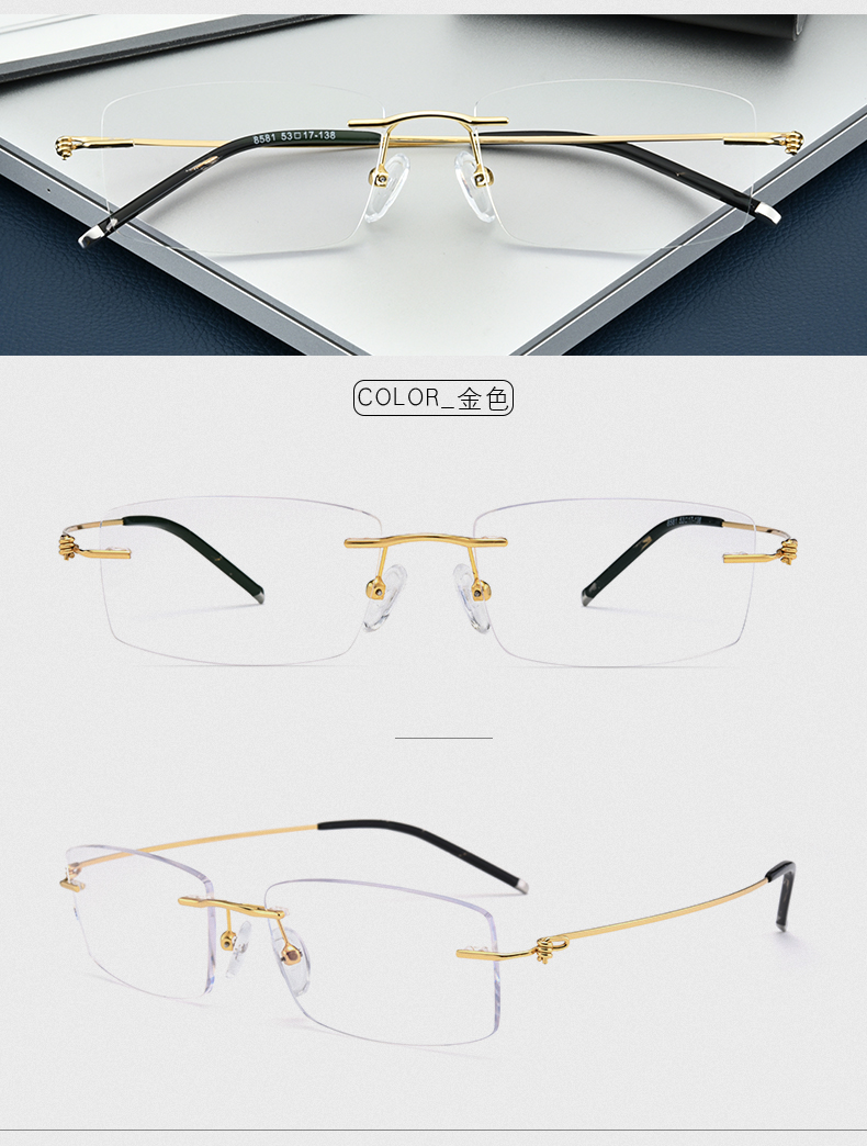 Montures de lunettes en Alliage de titane - Ref 3140595 Image 24