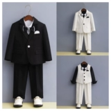 Детский пиджак классического кроя, классический костюм, свадебное платье, наряд для музыкальных выступлений, подходит для подростков, подарок на день рождения