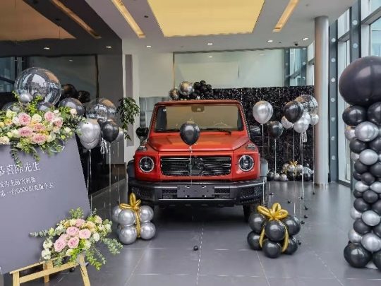 Shanghai opening wedding birthday balloon 4s store balloon layout - 4s store store celebration car pick-up ceremony layout and construction