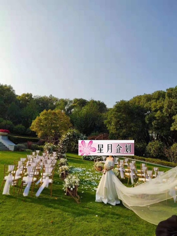 Shanghai Lawn Wedding Opening Party Stage Gateway Building - Korean gold bamboo chair rental lease