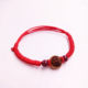 Red rope good luck anklet peach wood twelve zodiac cinnabar transfer beads protect men and women couples safe birth year bracelet
