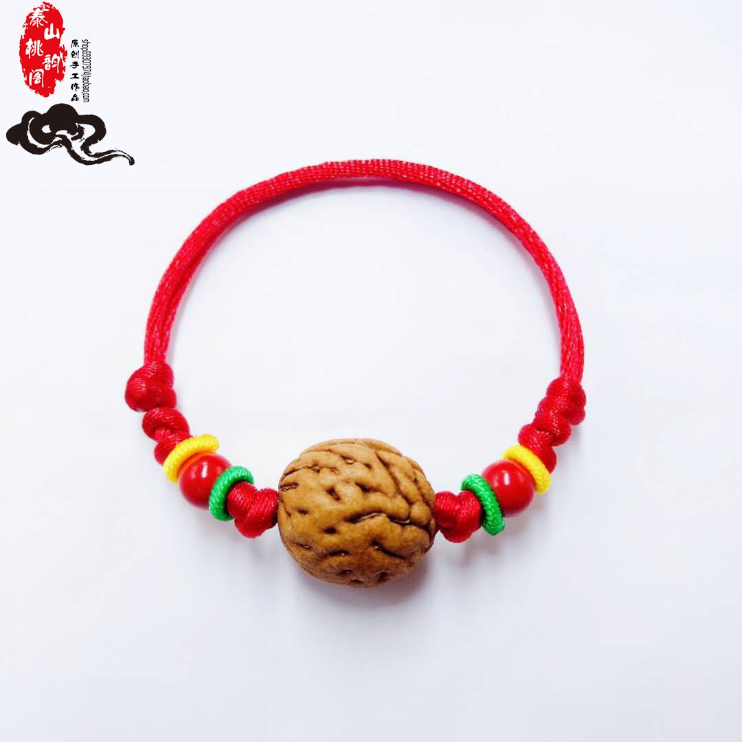 Em bé sơ sinh bị sốc tinh thần để ngăn chặn sự sợ hãi trong năm nay may mắn dây đỏ vòng tay núi quả óc chó vòng tay - Vòng chân vòng đeo chân cho nữ