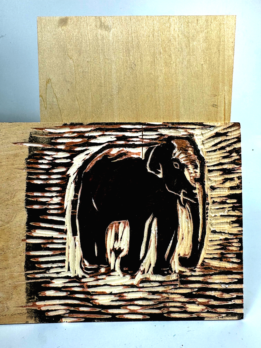 Woodcut Prints Tool Suit A4 Full Linden Wood Triple Plywood Wood Engraving Plate Art Prints Ink Drum Children Planks-Taobao