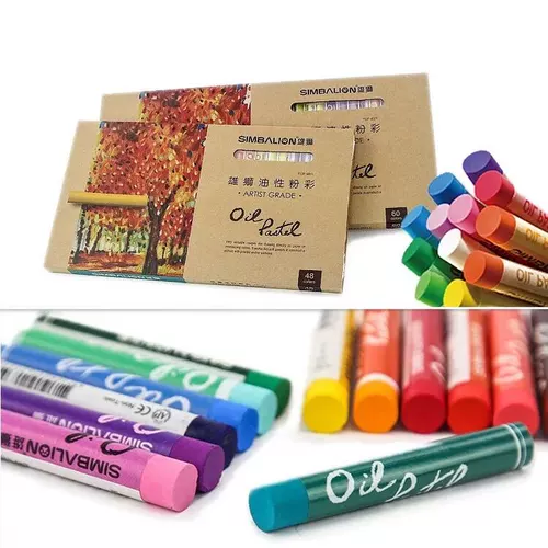 Lion 12, 24, 36, 48, 60 цветовые масляные палочки с розовыми цветами, тяжелый цветной масляной рисунок.