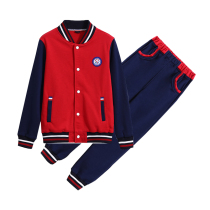 Long college clothes Yiwu commercial school mens and womens baseball clothes British college style middle school students and primary school students sports set class clothes