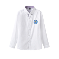 Langgao Zhuji Experimental Primary School British style custom spring and Autumn primary school boys long-sleeved white shirt school uniform