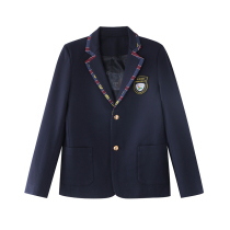 Long College uniform Zhejiang Longquan Green Valley British College style primary and secondary school students uniform men and women suit tops suit