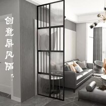 Living room Dining room Kitchen Changhong glass screen partition Simple toilet Bathroom block wrought iron Stainless steel light luxury