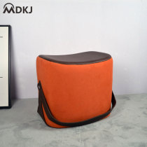 Nordic design living room stool portable saddle stool fashion low stool Net red seat stool hotel art bird orange stool