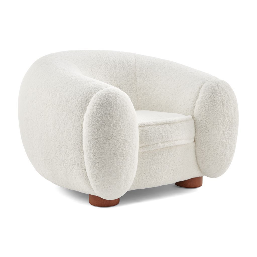 Nordic Design Casual Chair Teddy Suede Cloth Sofa Small Bear Seat Bedroom Decent Board House Furniture Classic Creative Fashion