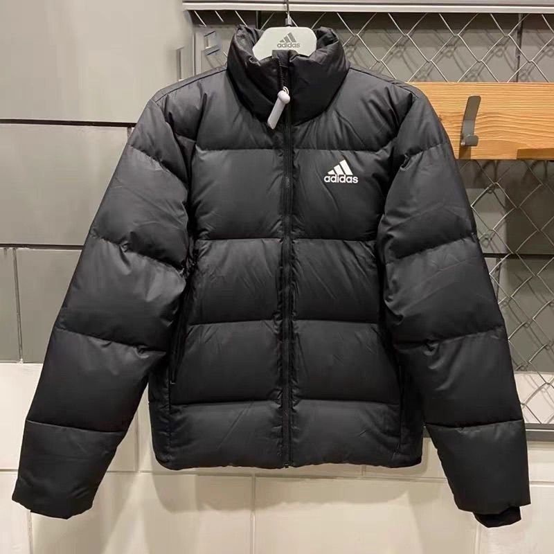 Adidas/Adidas Men's and Women's down Jacket Duck down Simple Casual Stand Collar Warm Sports Jacket Kf8760