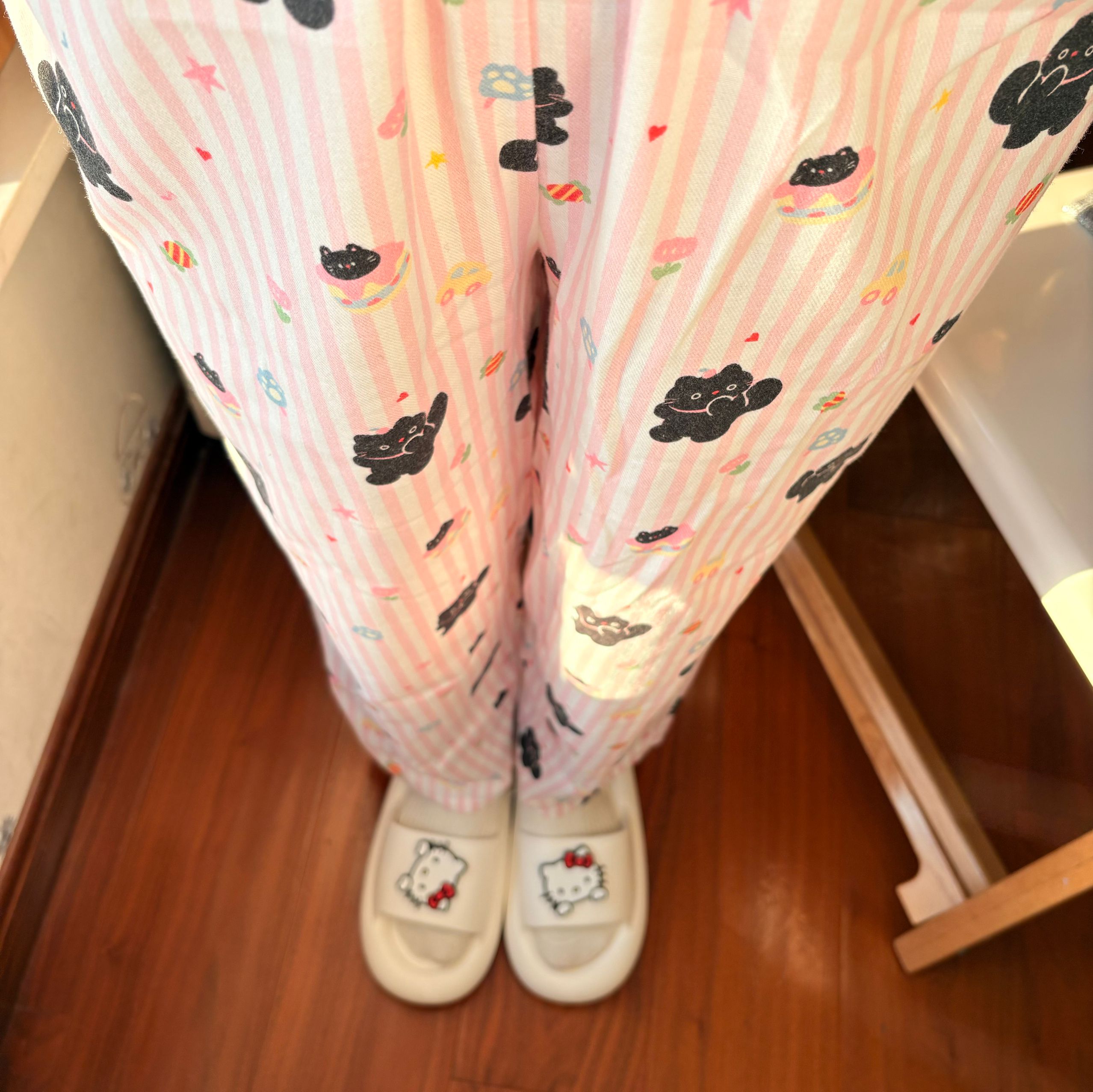 小个子孕妇八分裤纯棉磨毛妇睡裤纯棉月子裤加肥加大胖mm妹200斤3 — 23
