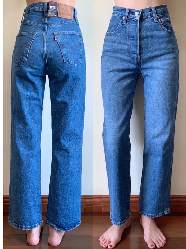 Levi's Women's Ribcage High-Waisted Straight-Leg Butt-Lifting Vintage Blue Jeans 72693-0117 Levi's Women's Ribcage High-Waisted Straight-Leg Butt-Lifting Vintage Blue Jeans 72693-0117