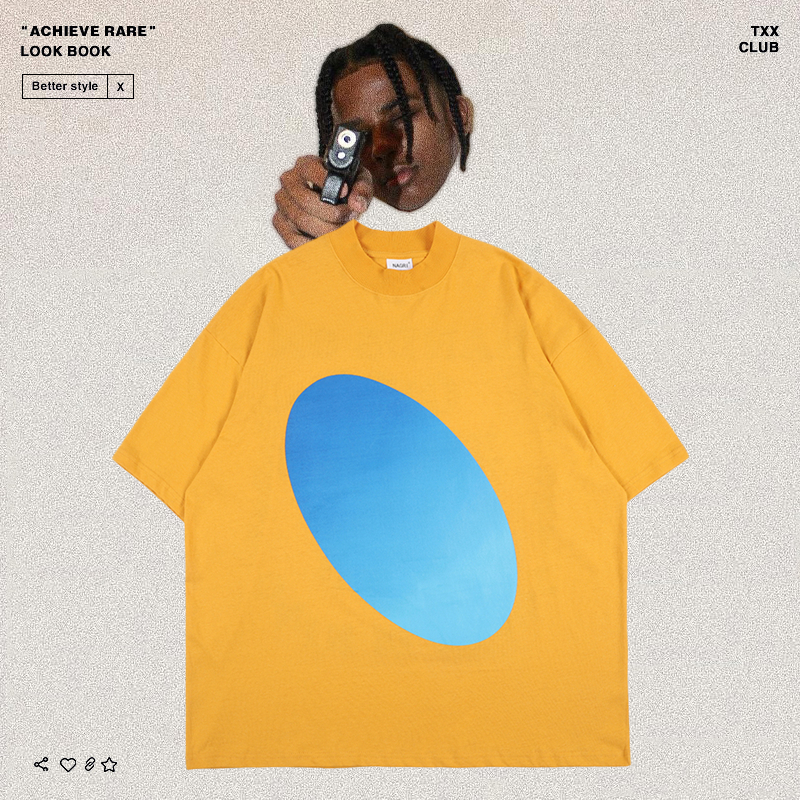 YellowKanye   west   CPFM   for   Jesus   is   king Cooperation Fund periphery limit Rap Short sleeve T-shirt male