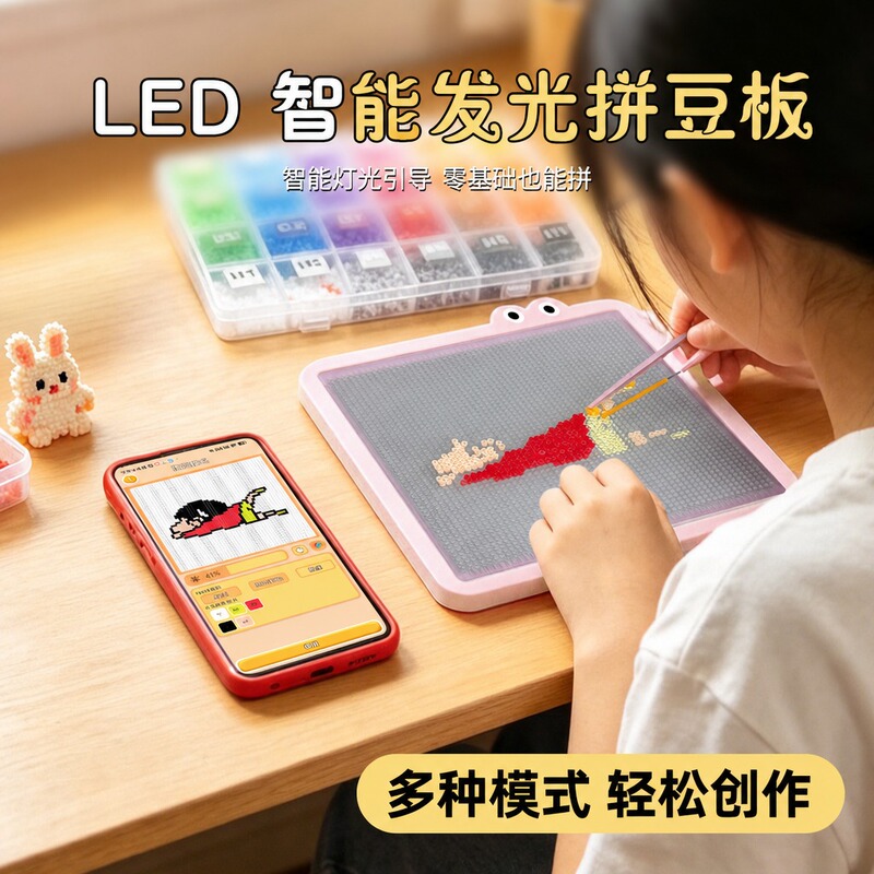 Smart Bean Board Led Electronic Precision Alignment Bean Puzzle Tool Auxiliary Gadget High-Temperature Resistant Backing Board