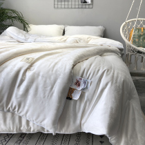 Jacquard soybean fiber antibacterial quilt core warm winter quilt summer quilt spring and autumn single double quilt