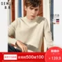 Áo len nam Senma 2018 mùa đông mới nhỏ áo len cổ cao phiên bản Hàn Quốc của áo len trẻ trung mùa đông màu rắn shop quần áo nam