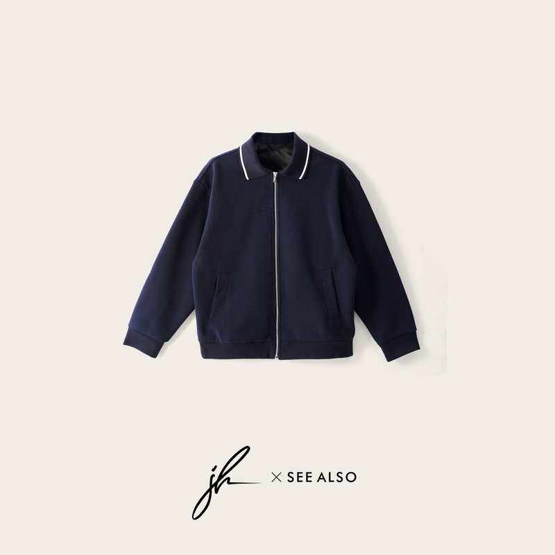 Jh『See Also Co-Branded Series』Quiet Luxury Style Relaxed Minimalist Spring New Lapel Jacket Short Coat