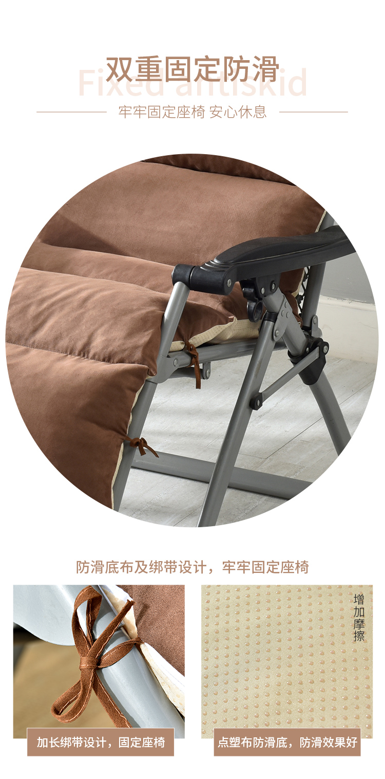 Mùa thu và mùa đông đệm dày phổ quát ngồi có thể ngả ghế xích đu sofa siesta tre ghế dễ dàng đệm ghế mây bông đệm lót ghế tựa lưng