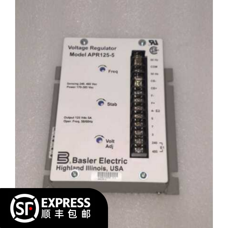 Basler Bassil APR125-5 PRESSURE PLATE VOLTAGE REGULATOR CONTROL BOARD APR125-5X