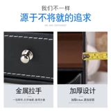 Симптомы на рабочем столе кожаного офисного рабочего стола, ящик для хранения ящика -в стиле данных, трехслойное хранилище TIDELL