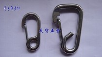 Stainless steel spring hook simple spring buckle safety buckle safety hook spring hook 6*60 pieces