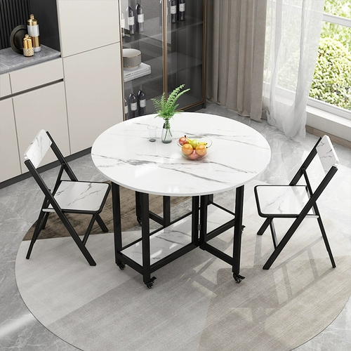 Складный стол домохозяйство складное стол простое хранилище таблица рис круглый круглый рабочий стол.