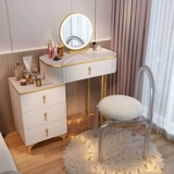 Современный и минималистичный туалетный столик из натурального дерева для спальни, система хранения, изысканный стиль