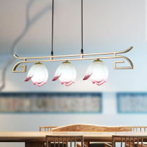 New Chinese style chandelier creative modern simple single-head dining table bar aisle restaurant lamps tea room Zen