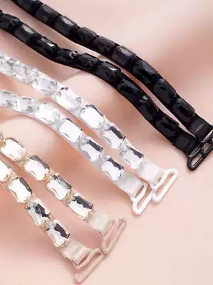 Solid color shoulder strap invisible non-slip seamless bra female thin one-word collar underwear accessories can expose bra shoulder strap