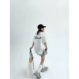 Летняя хлопковая футболка, с вышивкой