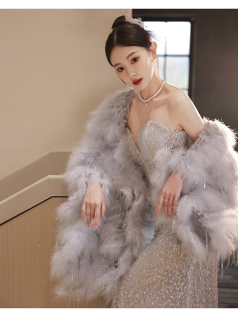 Вечернее платье, юбка, накидка, сексуальный топ без лямок, крой «рыбий хвост», изысканный стиль America according to the bride 