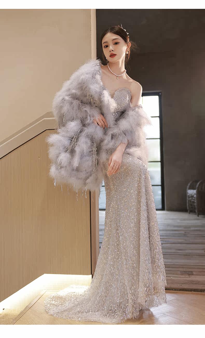 Вечернее платье, юбка, накидка, сексуальный топ без лямок, крой «рыбий хвост», изысканный стиль America according to the bride 