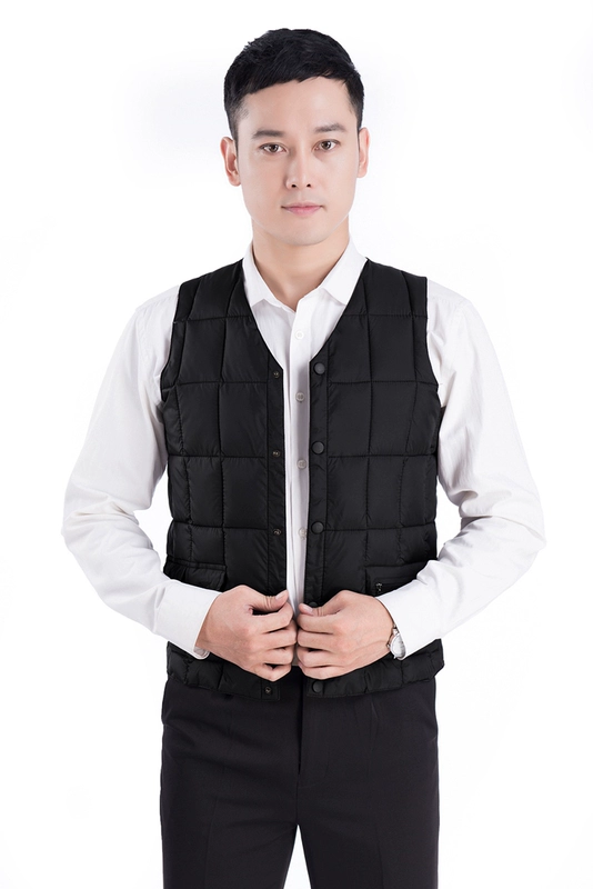 Áo vest nam trẻ trung và nam trung niên ấm áp cotton mùa thu và mùa đông vest vest vest mùa thu áo khoác nam vest trung niên