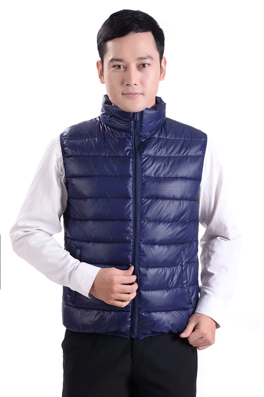 Thanh niên vest nam dày vest vest vest nam mùa thu đông trung niên ấm áp cotton cũ vest áo khoác blazer nam hàn quốc