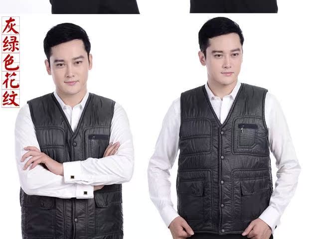 Đặc biệt cung cấp mùa thu và mùa đông kích thước lớn áo ấm cotton trung niên nam vest vest trung niên nam vest vest vest khoác nam
