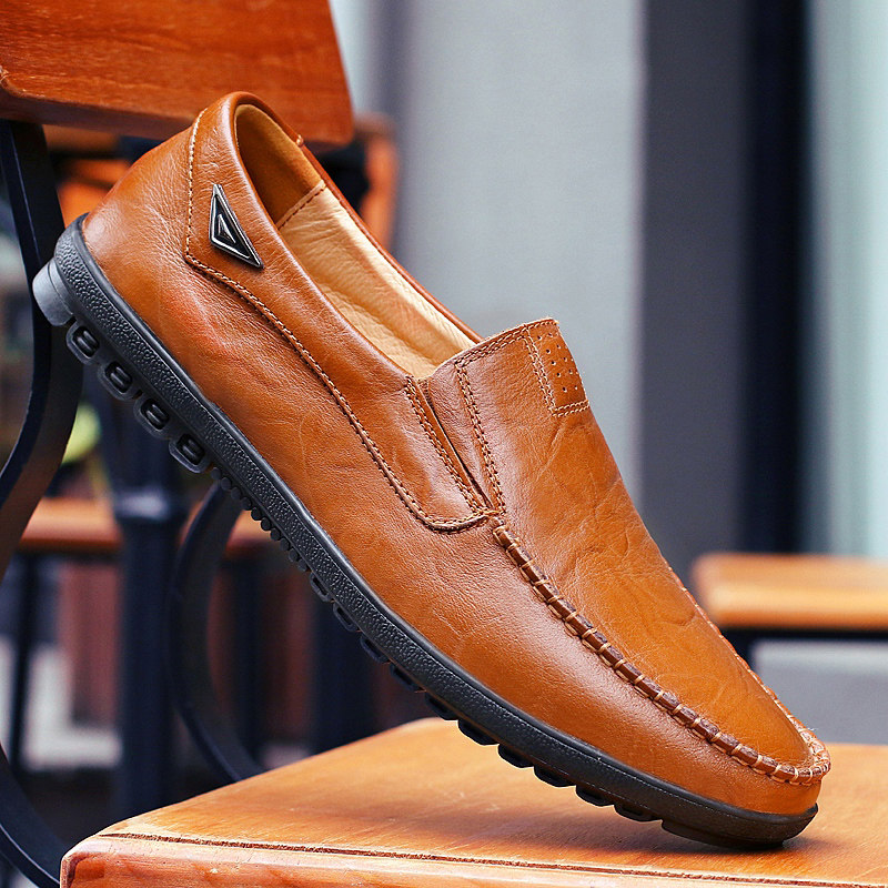 Paul Camel Fall Bean Shoes Leather Shoes Leisure Small Shoes Sleepy Shoes Driving Shoes Boy Motique