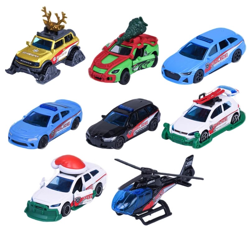 Majorette Countdown Calendar Gift Box Alloy Car Model Ford Nissan Volkswagen Collectible Toy 7000