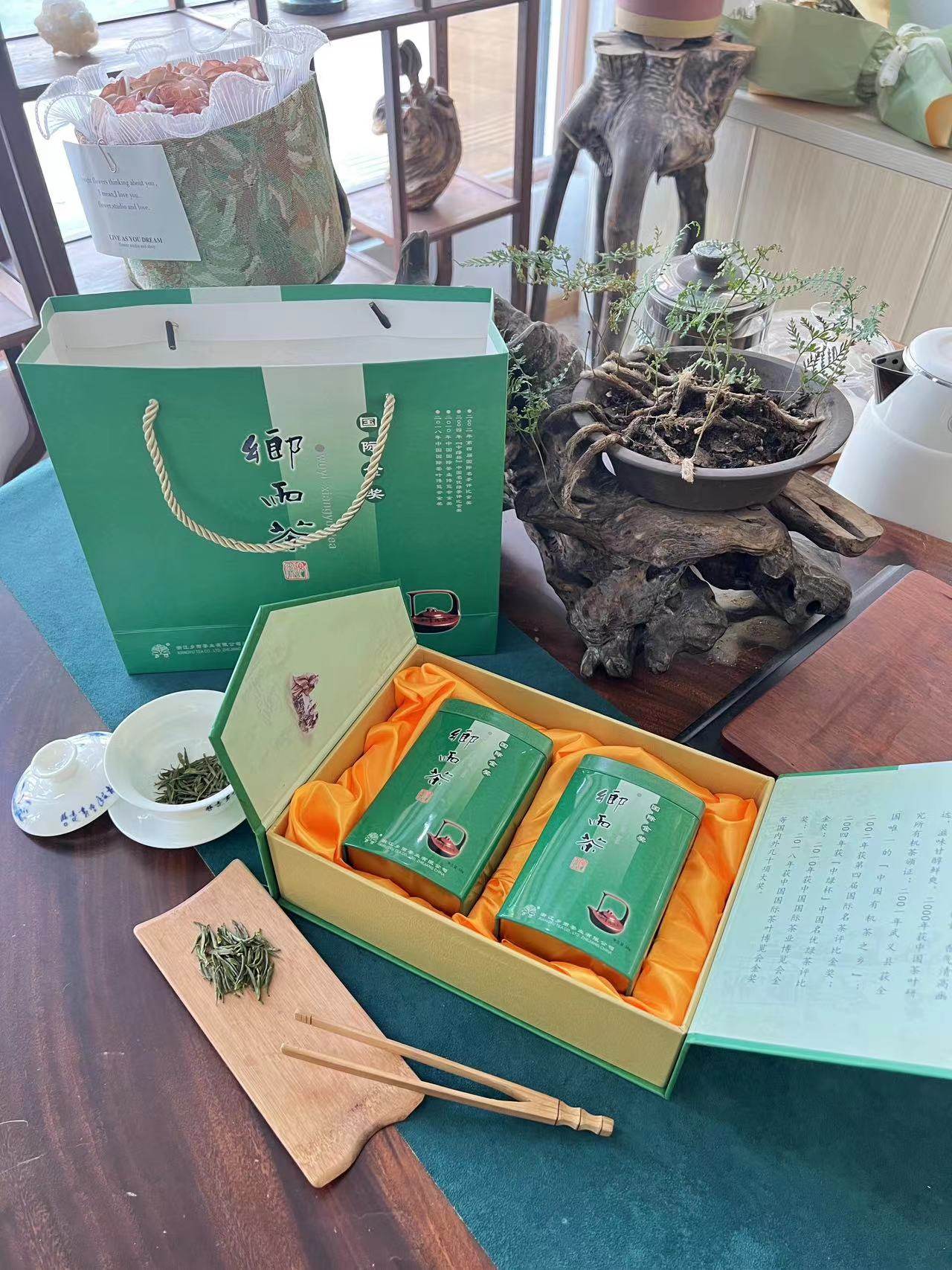 23 Ming Former Head of the Green Tea Wuyang Spring Rain And Needle Shaped Bud Tea International Gold Award Wuyi Township Rain Tea Manufacturer Direct-Taobao