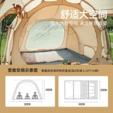 Изысканная дорожная портативная ветрозащитная палатка для кемпинга, туннель, снаряжение