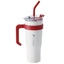 Camel Ice Cup American style thermos cup to keep cold 304 stainless steel coffee cup accompanying mug water cup with straw